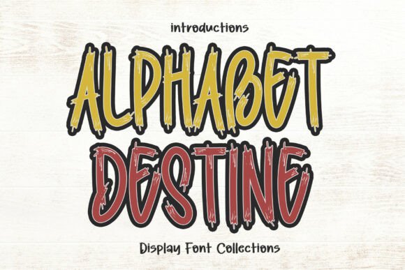 Alphabet Destine Font for Bold Branding