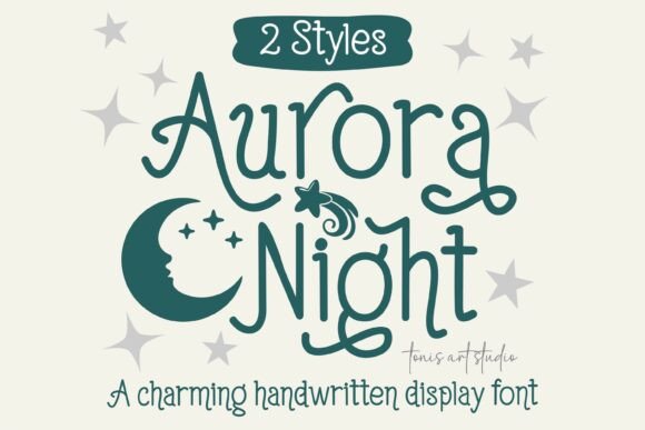 Aurora Night Font for Creative Campaigns