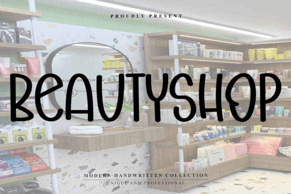 Beauty Shop Font for Editorial Design