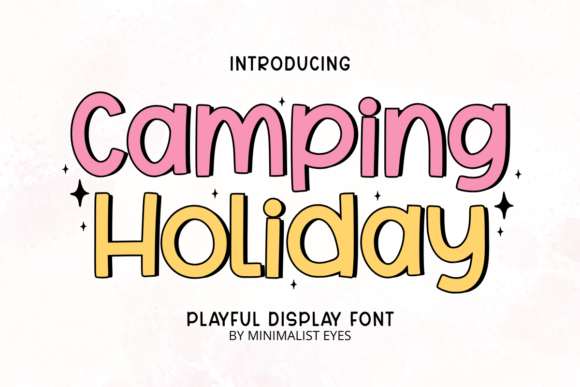 Camping Holiday Font Review
