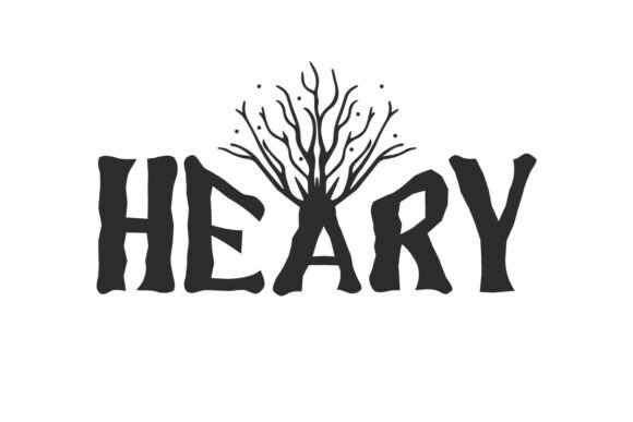 Heary Font: Organic Display Type