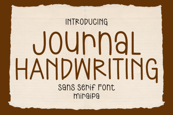 Journal Handwriting Font