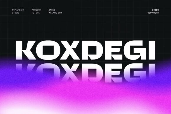 Koxdegi – Modern Futuristic Logo Font