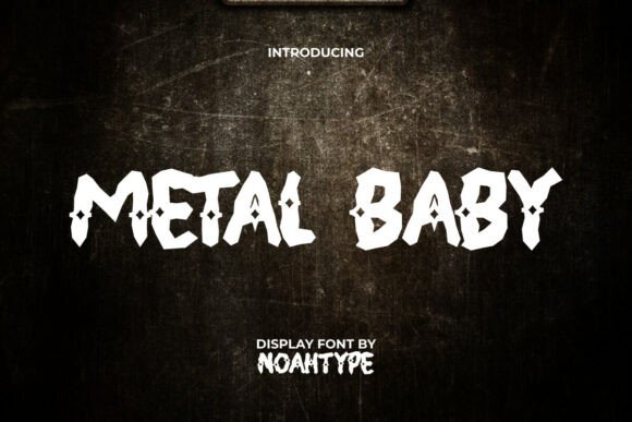 Metal Baby Font for Bold Design