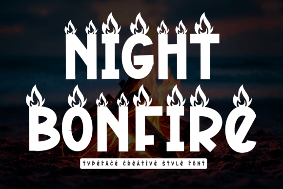 Night Bonfire Font for Bold Campaigns