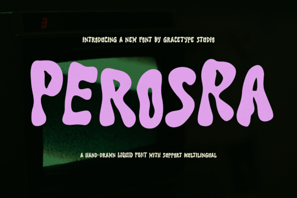 Perosra Font: Retro-Futuristic Display