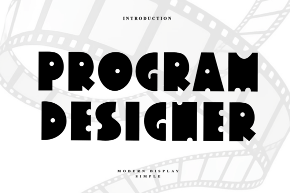 Program Designer Font