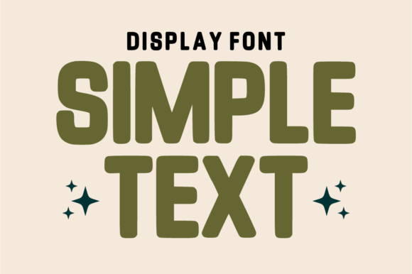 Simple Text Font for Web Design